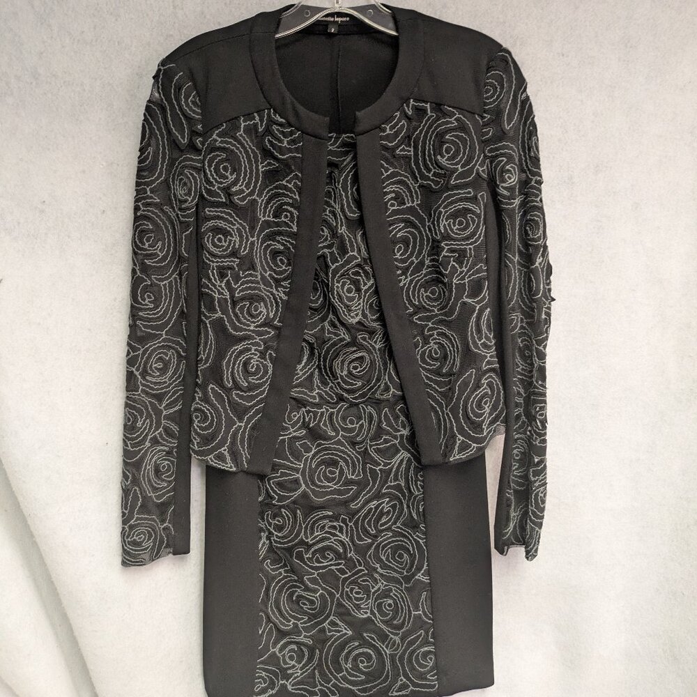 Women's Black Nanette Lepore Two Piece set Size 2/2 (Blazer/Dress)